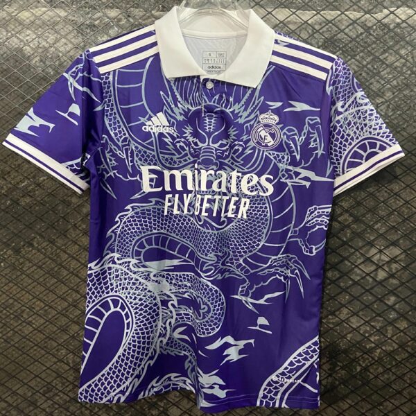 23-24 fan version of Real Madrid's purple dragon jersey