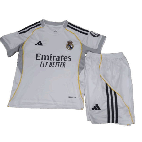 25-26 Home Children's version of Real Madrid’s jerseys