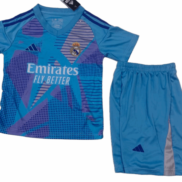 24-25 Children's version of Real Madrid Goalkeeper jersey
